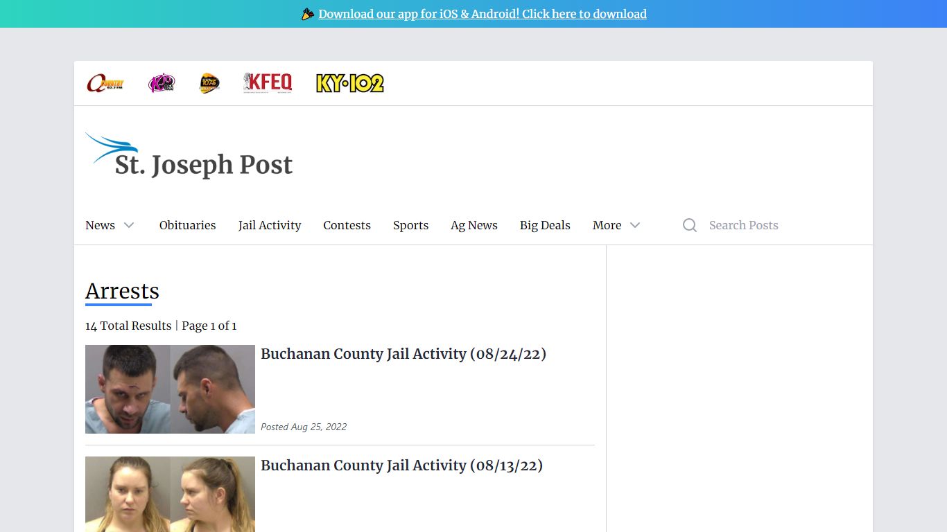arrests | St Joseph Post